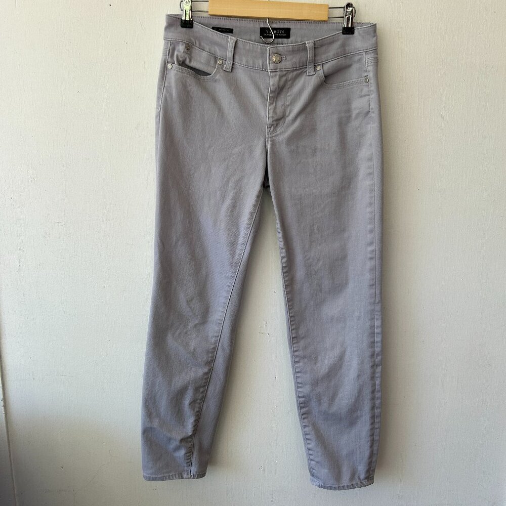 Talbots‎ Flawless 5 Pocket Boyfriend Jeans Light Gray Womens Size 4 Pockets Punk